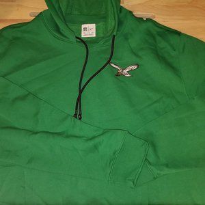 (NEW/NEVER WORN) Men's Philadelphia Eagles Hoodie; Kelly Green; 2XL